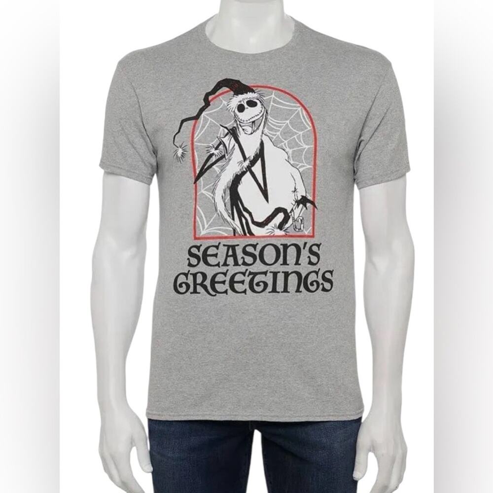 DISNEY Nightmare Before Christmas Jack Skellington Seasons Greetings T-Shirt XXL